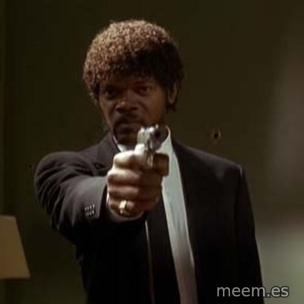 Jules Pulp Fiction meme template