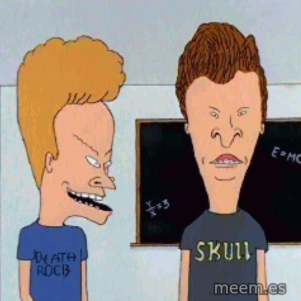 Beavis and butthead meme template
