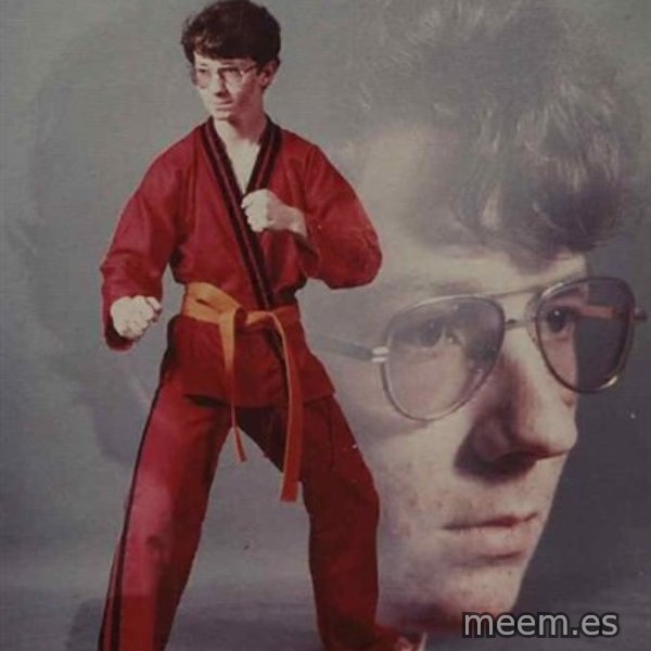PTSD Karate Kyle meme template