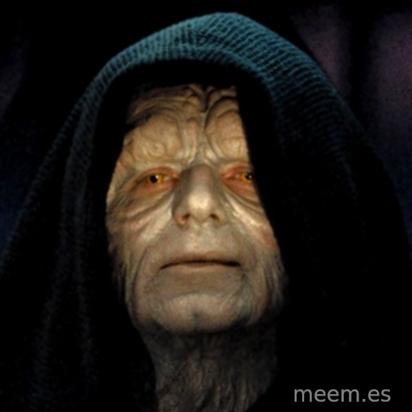 Star Wars Emperor meme template