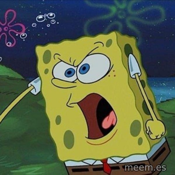 Spongebob Rage meme template