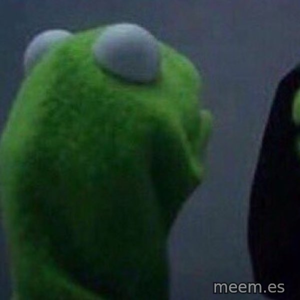 Evil kermit meme template