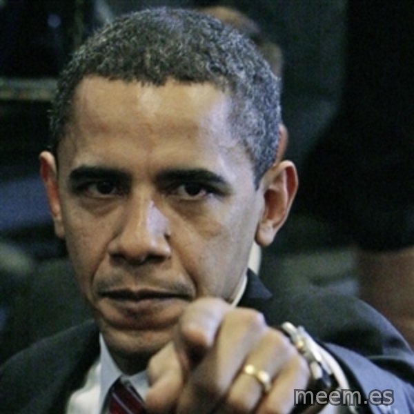 Pissed off Obama meme template