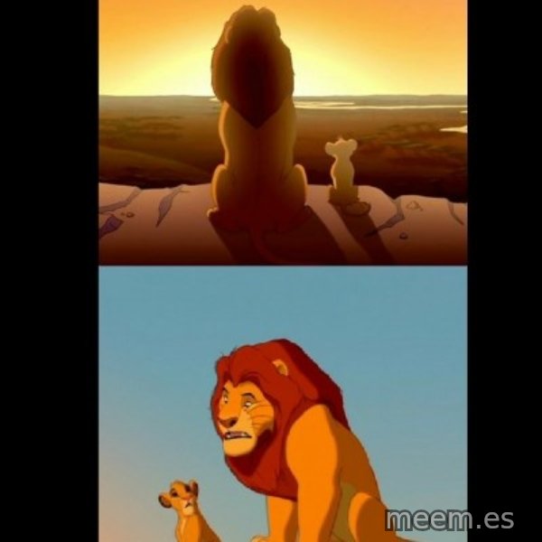 Lion King Shadowy Place meme template