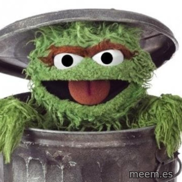 Oscar The Grouch meme template