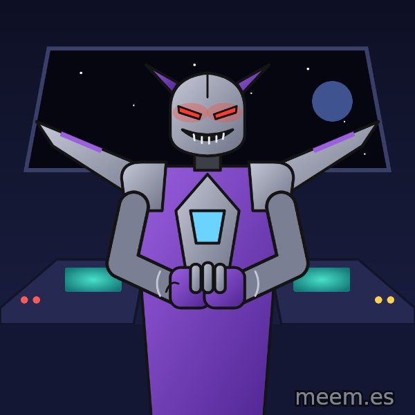 Scheming Jet Bot meme template