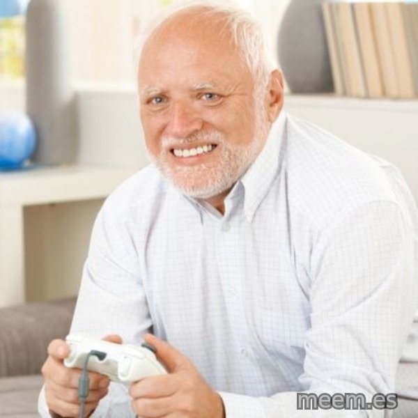 Harold with a Game Controller meme template