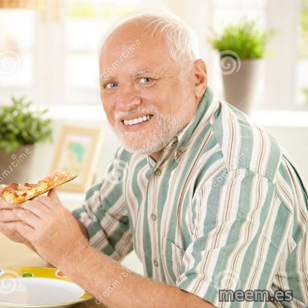 Harold Eats Pizza meme template